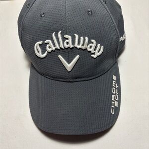 Callaway Chrome Soft Logo Golf Hat - Dark Gray with White Embroidery